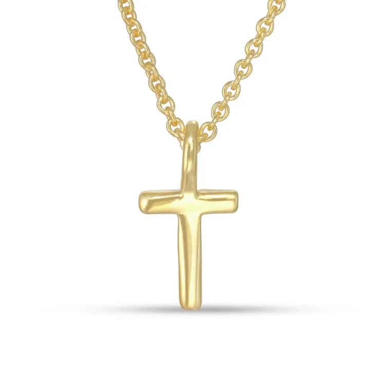 letter t hanger met ketting in verguld sterlingzilver - My Letter