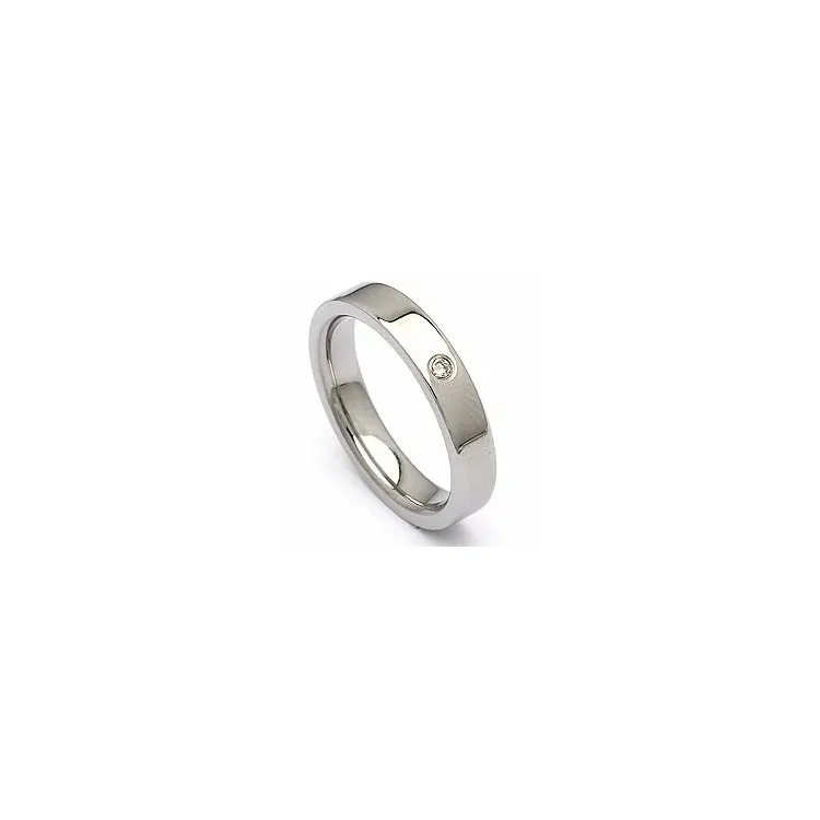Trouwring in staal 0,025 ct