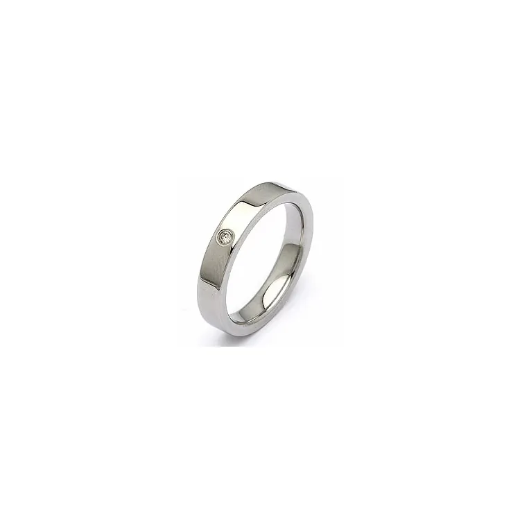 Trouwring in staal 0,025 ct