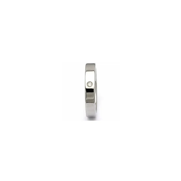 Trouwring in staal 0,025 ct