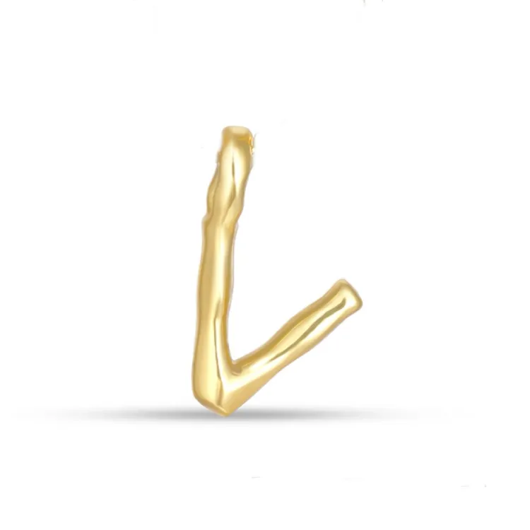 letter v hanger in verguld sterlingzilver - My Letter