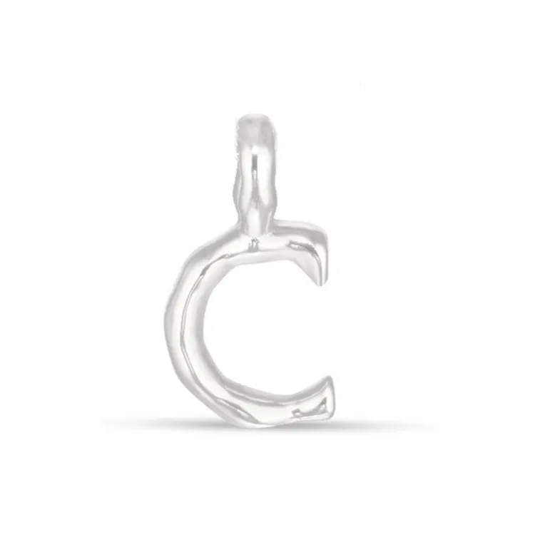 letter c hanger in zilver - My Letter