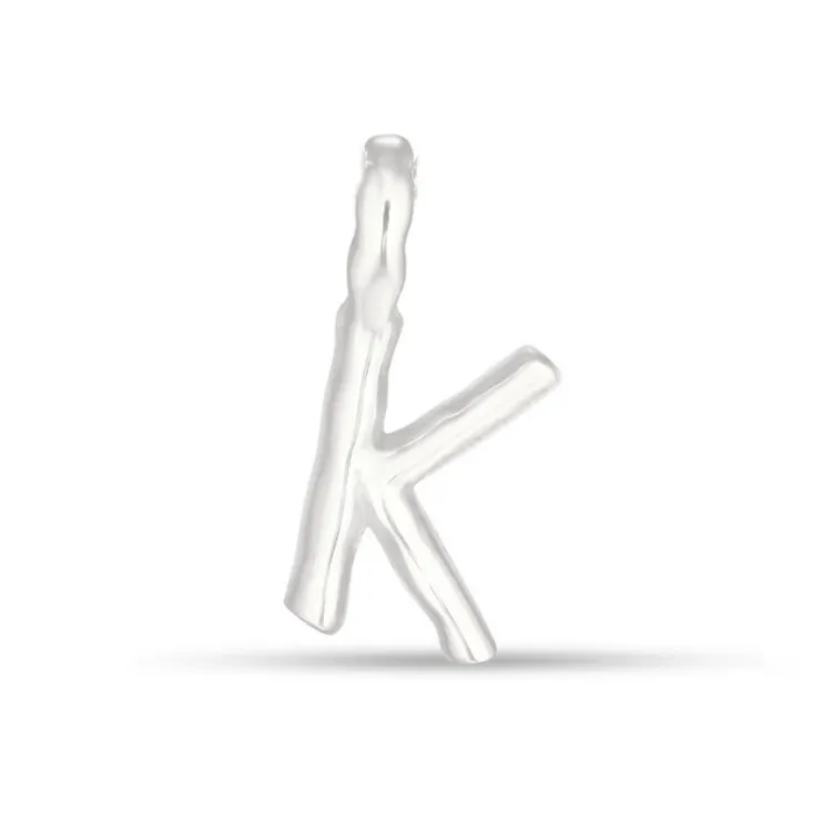 letter k hanger in zilver - My Letter