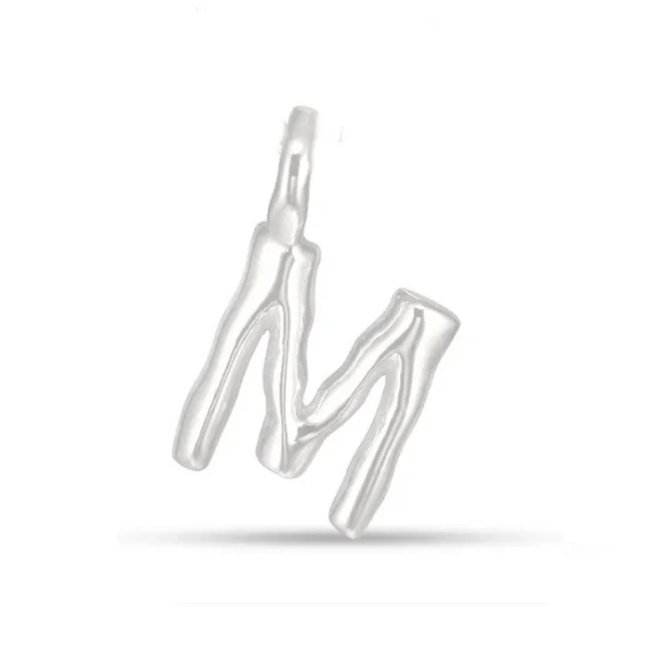letter m hanger in zilver - My Letter
