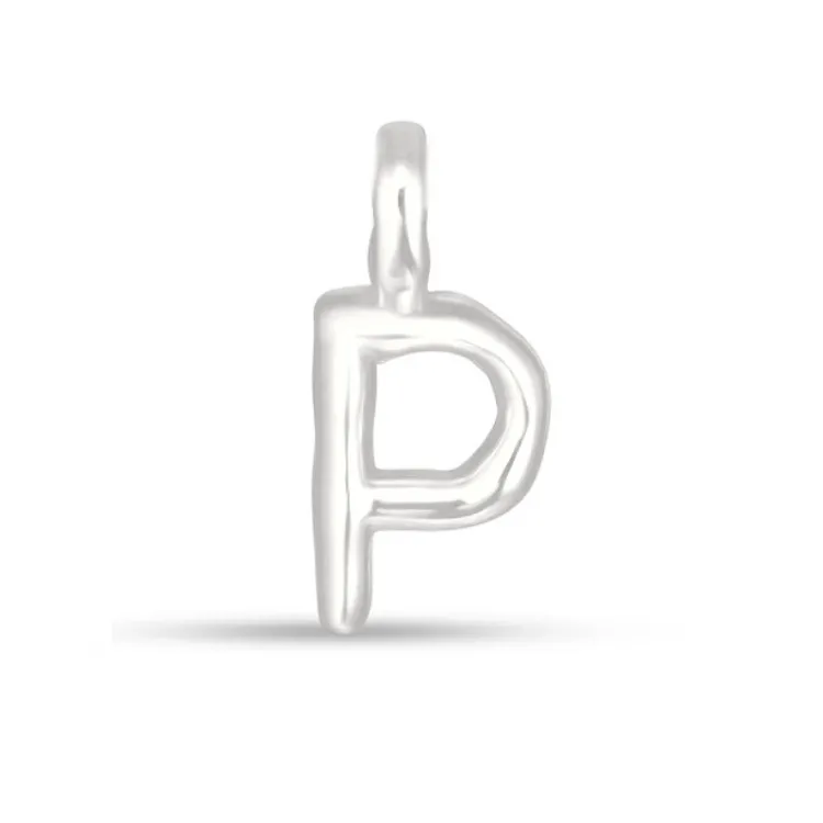 letter p hanger in zilver - My Letter