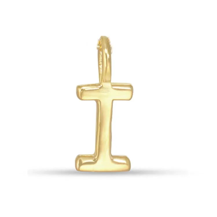 letter i hanger in verguld sterlingzilver - My Letter