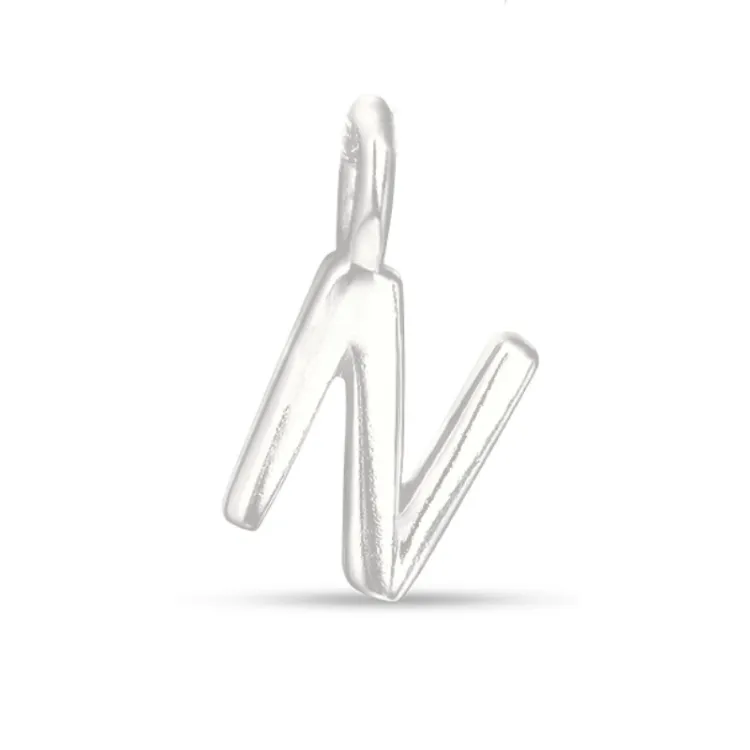 letter n hanger in zilver - My Letter
