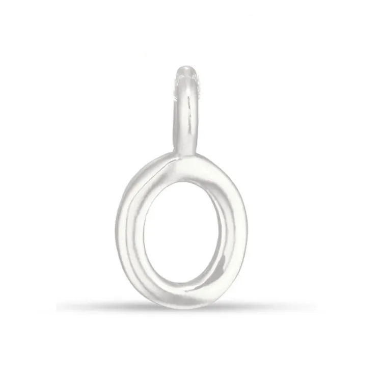 letter o hanger in zilver - My Letter