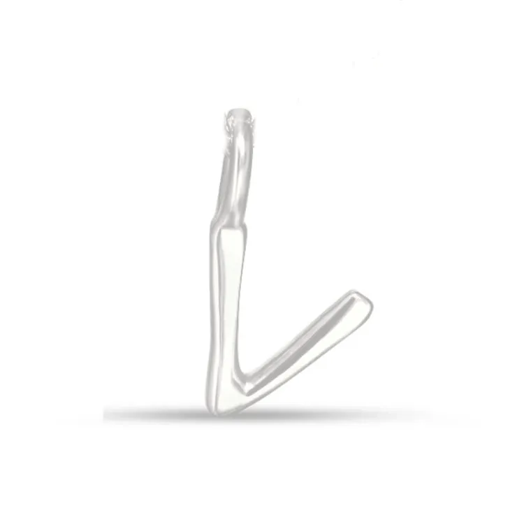 letter v hanger in zilver - My Letter