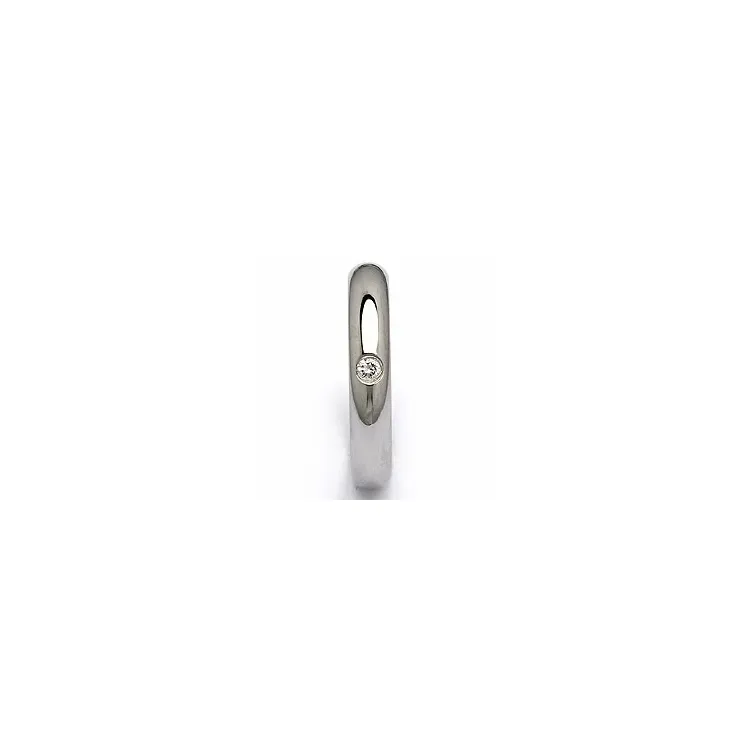 Trouwring in staal 0,05 ct