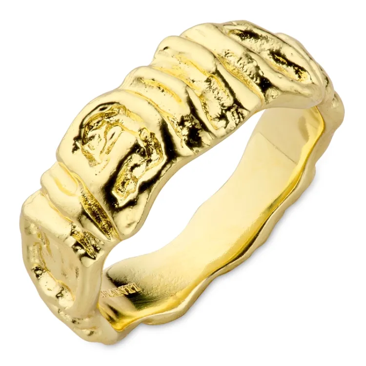 ring in verguld messing - Eliné