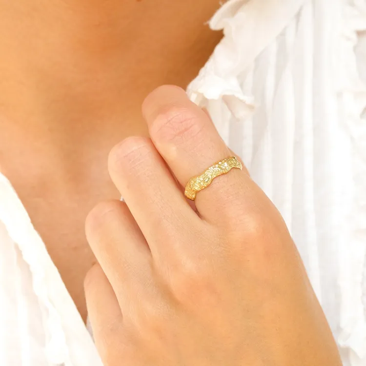 ring in verguld messing - Eliné