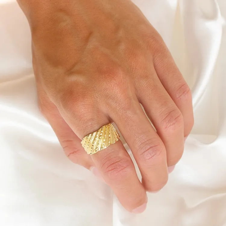 ring in verguld messing - Eliné
