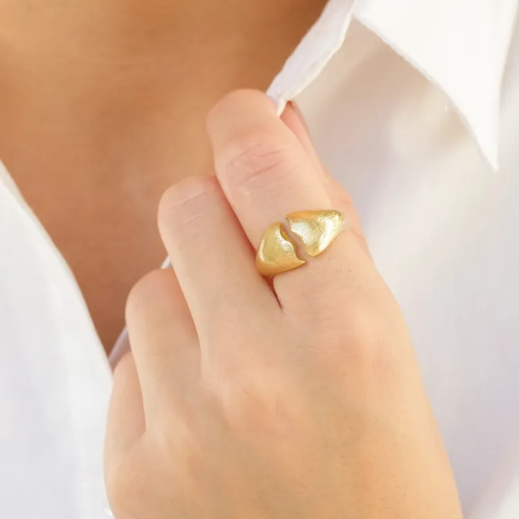 ring in verguld messing - Eliné