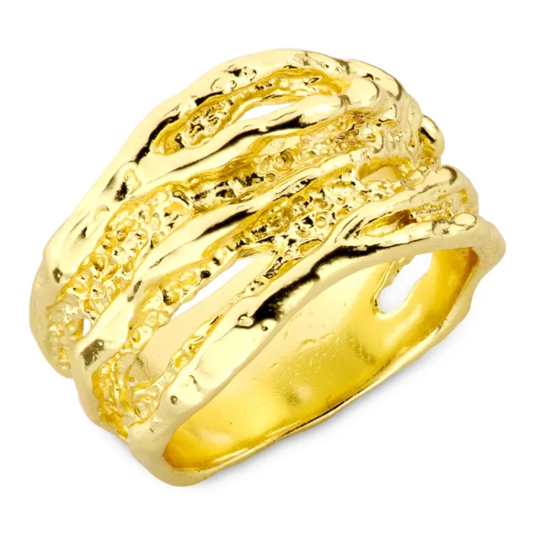 ring in verguld messing - Eliné