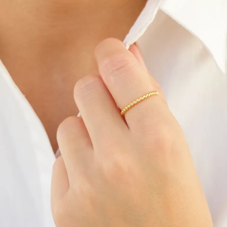 ring in verguld messing - Eliné