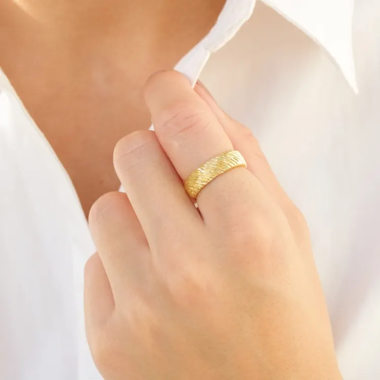 ring in verguld messing - Eliné