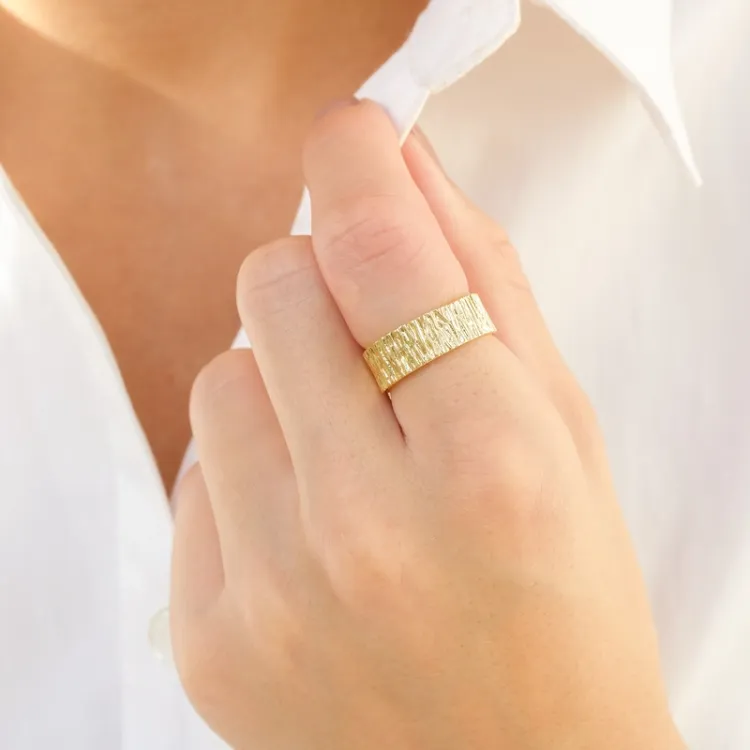 ring in verguld messing - Eliné