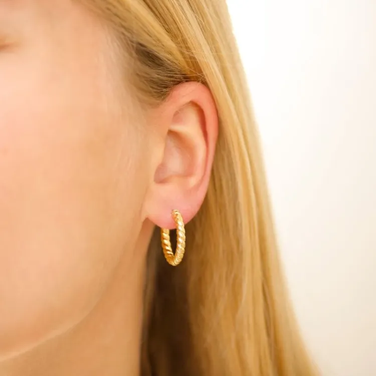 creool in verguld messing - Eliné