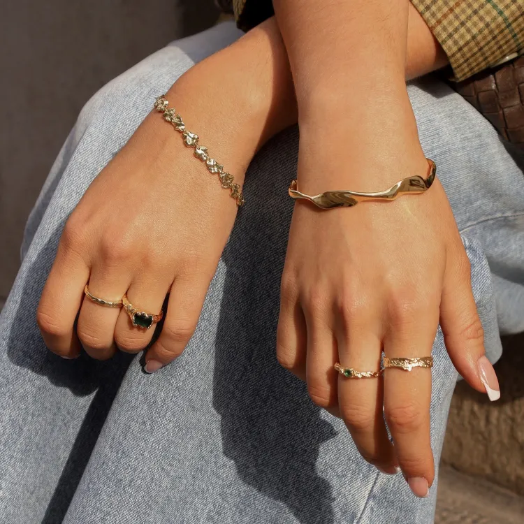 armband in verguld messing - Eliné