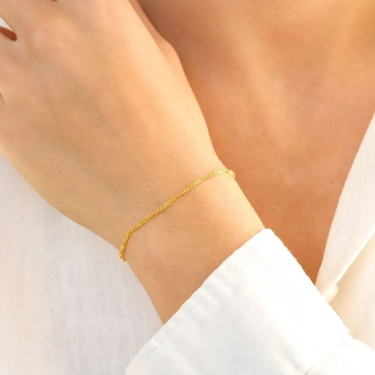 armband in verguld messing  x 1,7 mm  - Eliné