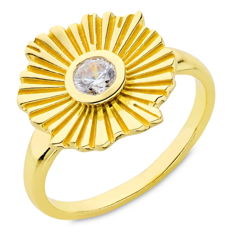 ring in verguld messing - Eliné