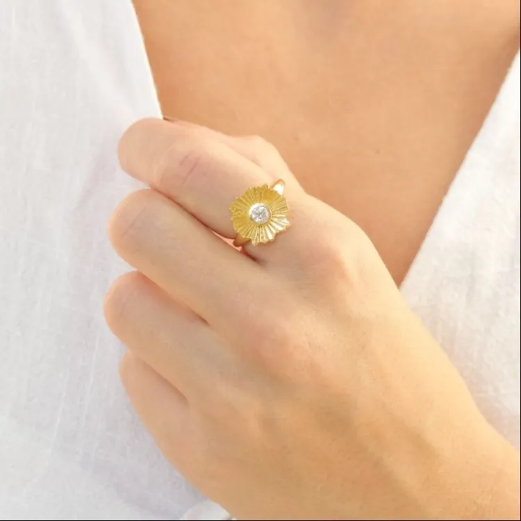 ring in verguld messing - Eliné