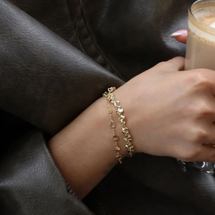 armband in verguld messing - Eliné