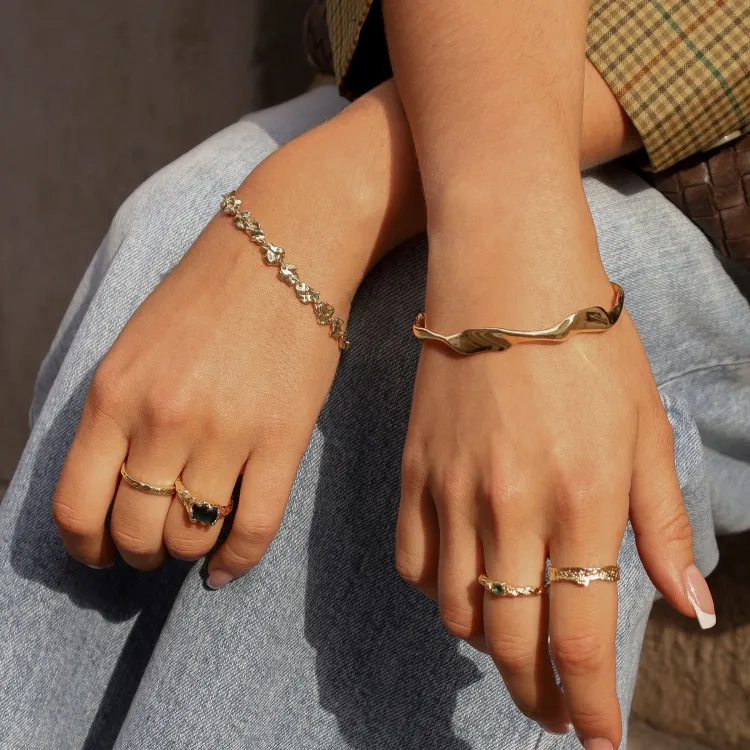 armband in verguld messing - Eliné