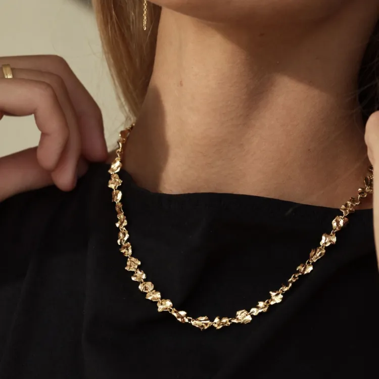 ketting in verguld messing - Eliné