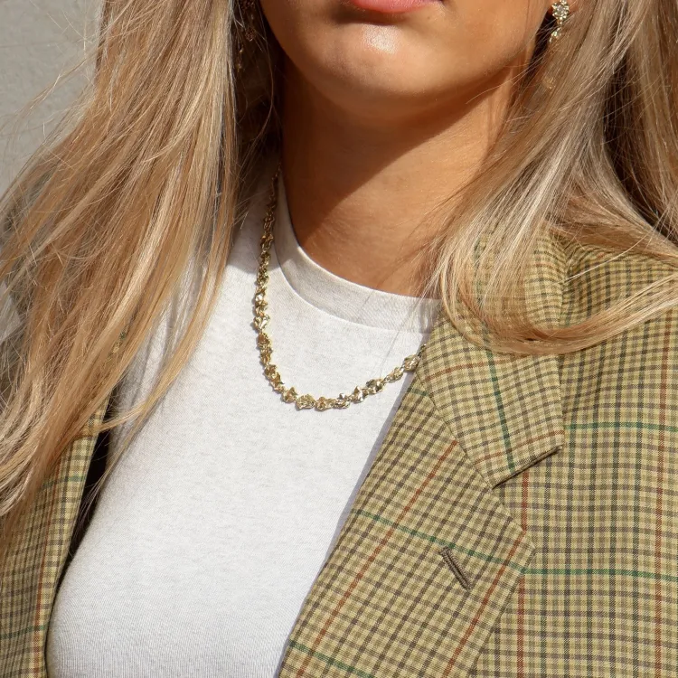 ketting in verguld messing - Eliné