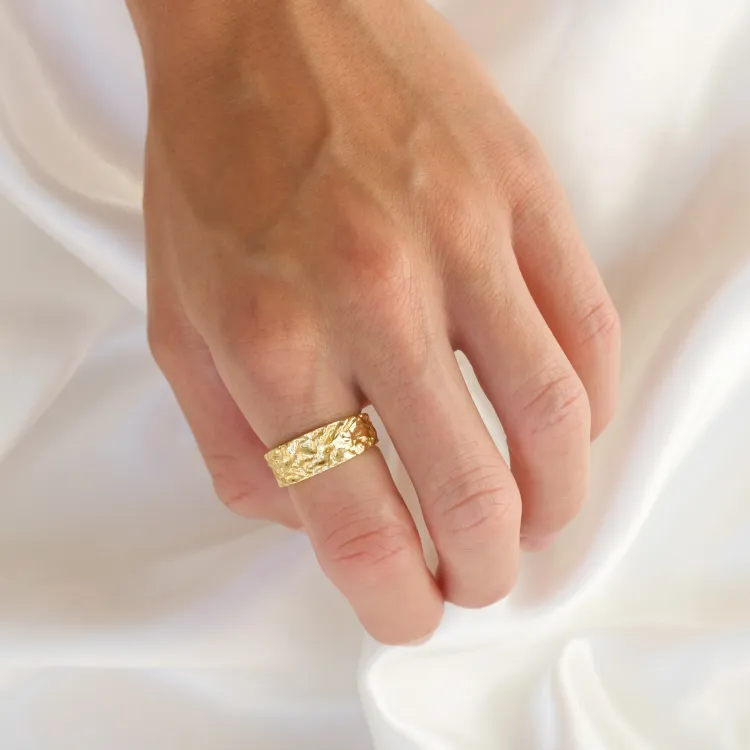 ring in verguld messing - Eliné