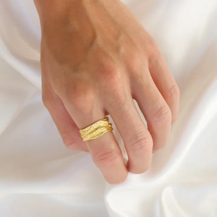 ring in verguld messing - Eliné