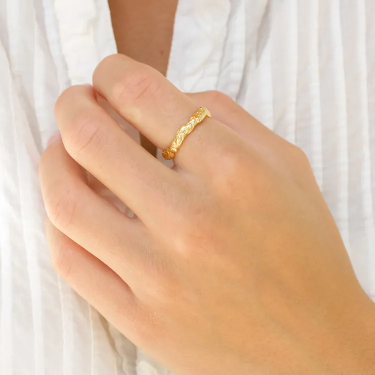 ring in verguld messing - Eliné