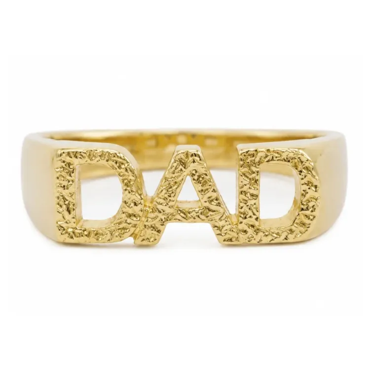 dad ring in verguld messing - My Letter
