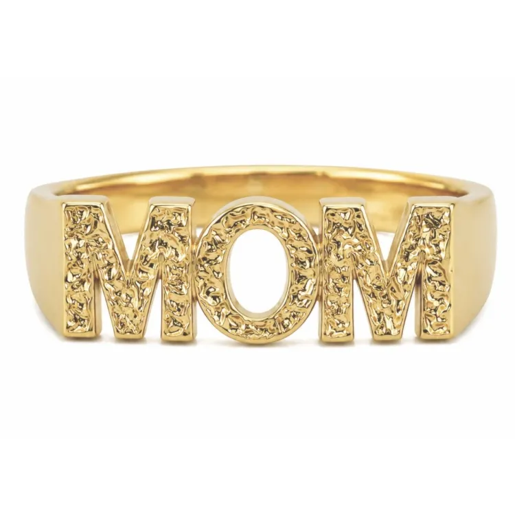mom ring in verguld messing - My Letter