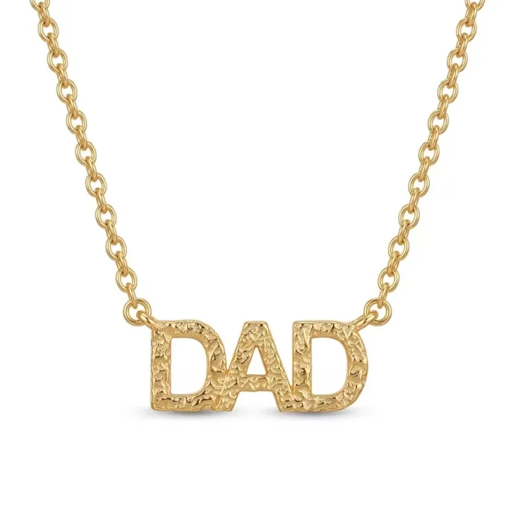 dad ketting in verguld messing