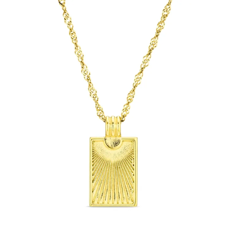 waterproof zon ketting in verguld staal - OCEANA
