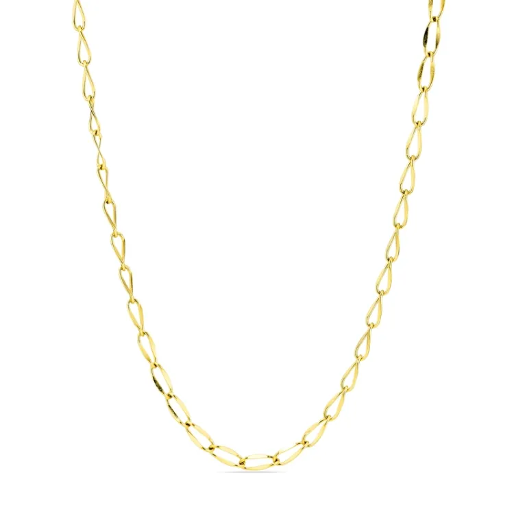 waterproof ketting in verguld staal  x 3,9 mm  - OCEANA