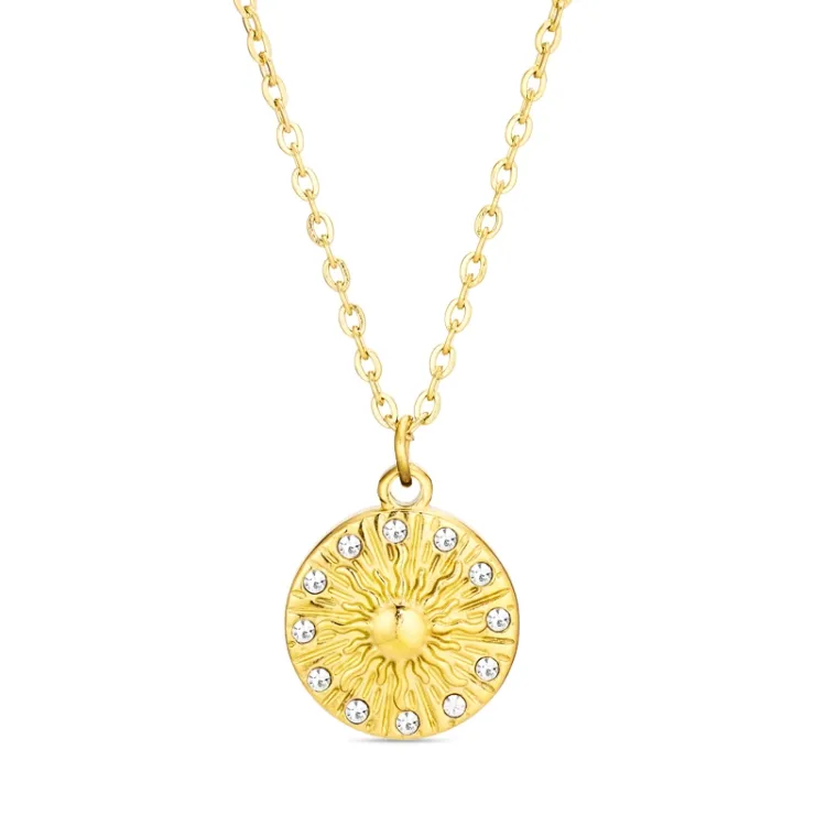 waterproof zon ketting in verguld staal - OCEANA