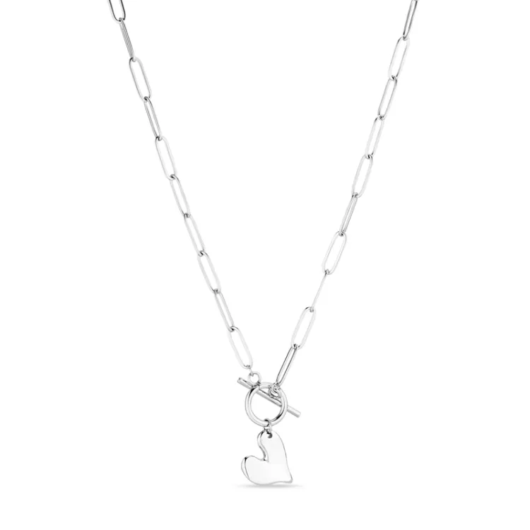 waterproof hart ketting in staal - OCEANA