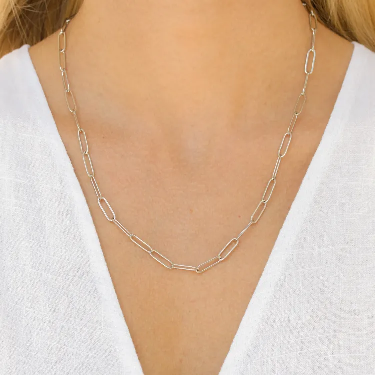 waterproof hart ketting in staal - OCEANA