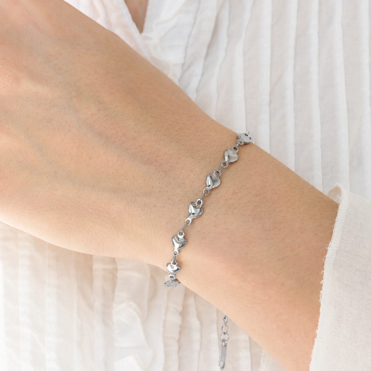 waterproof hart armband in staal - OCEANA