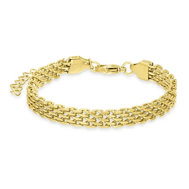 waterproof armband in verguld staal  x 6 mm  - OCEANA