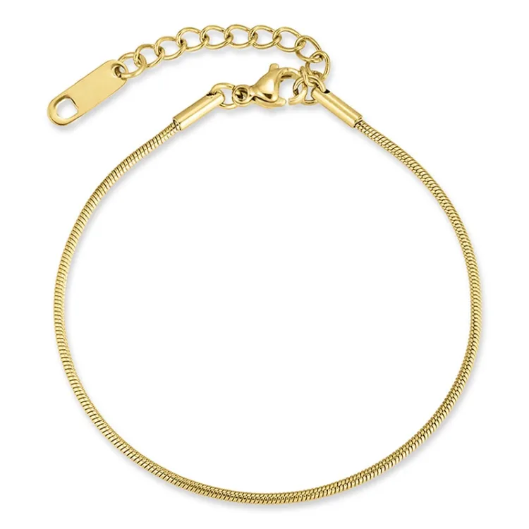 waterproof armband in verguld staal 15 cm + 4 cm x 1,0 mm  - OCEANA
