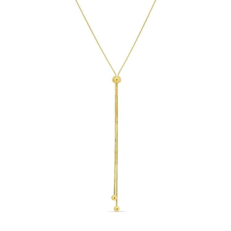 waterproof Y-ketting in verguld staal - OCEANA