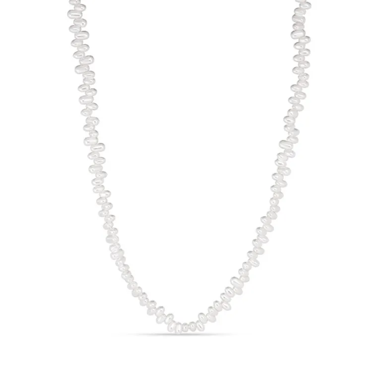 waterproof parel ketting in verguld staal - OCEANA