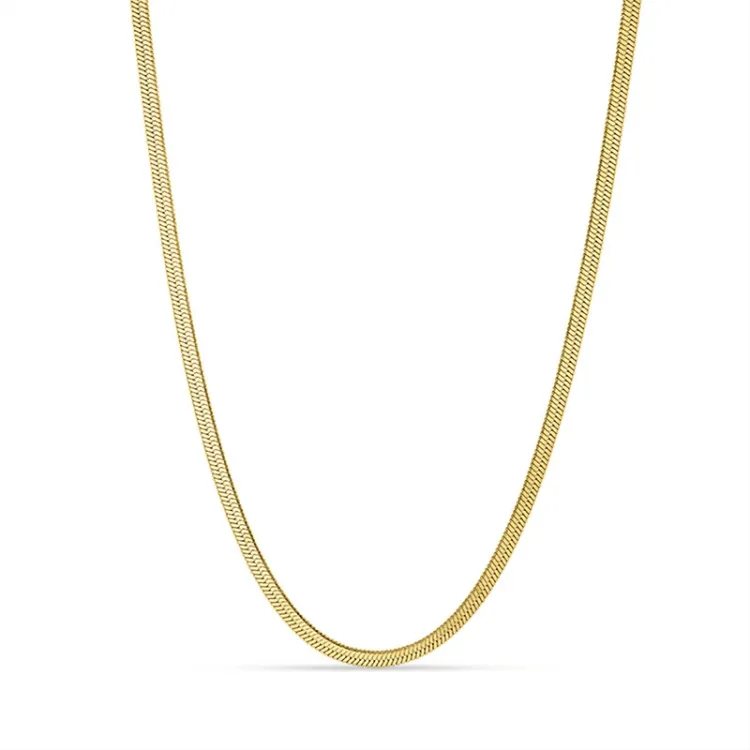 waterproof ketting in verguld staal 40 + 5 cm x 3 mm  - OCEANA