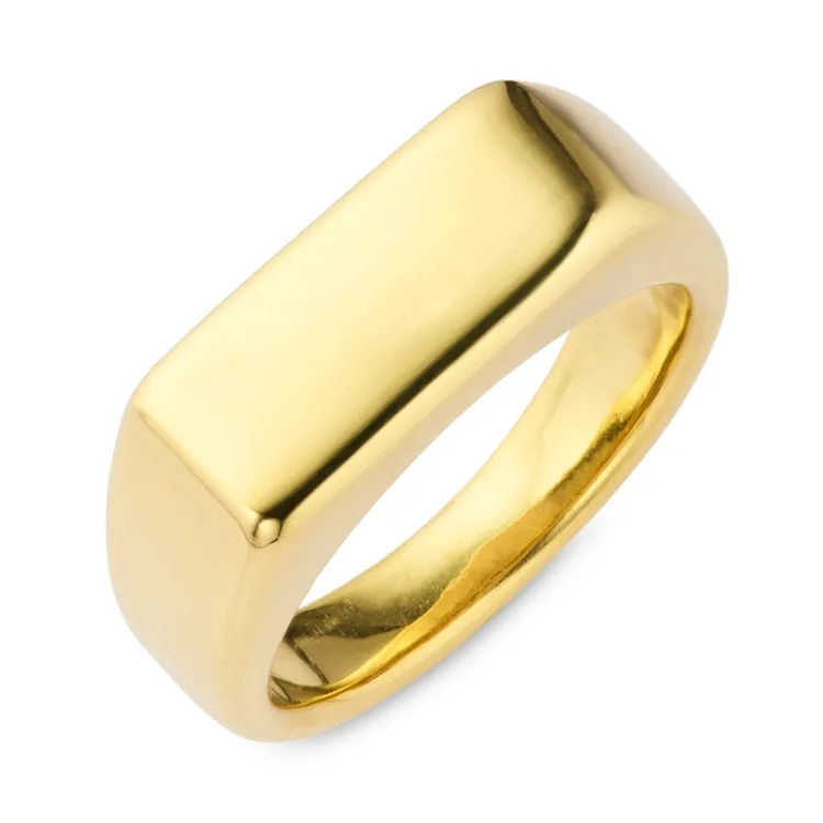 waterproof ring in verguld staal - OCEANA