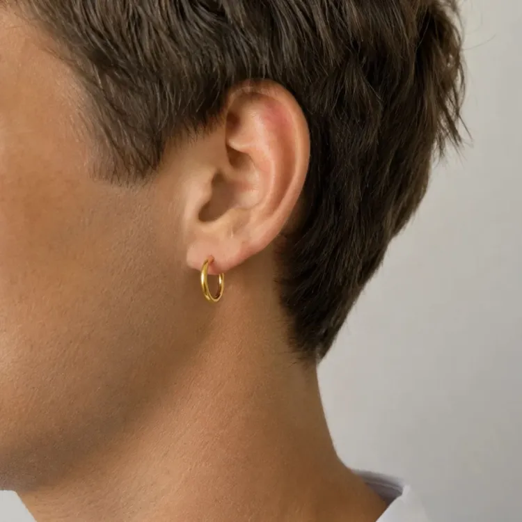 15,5 mm waterproof creool in verguld staal - OCEANA